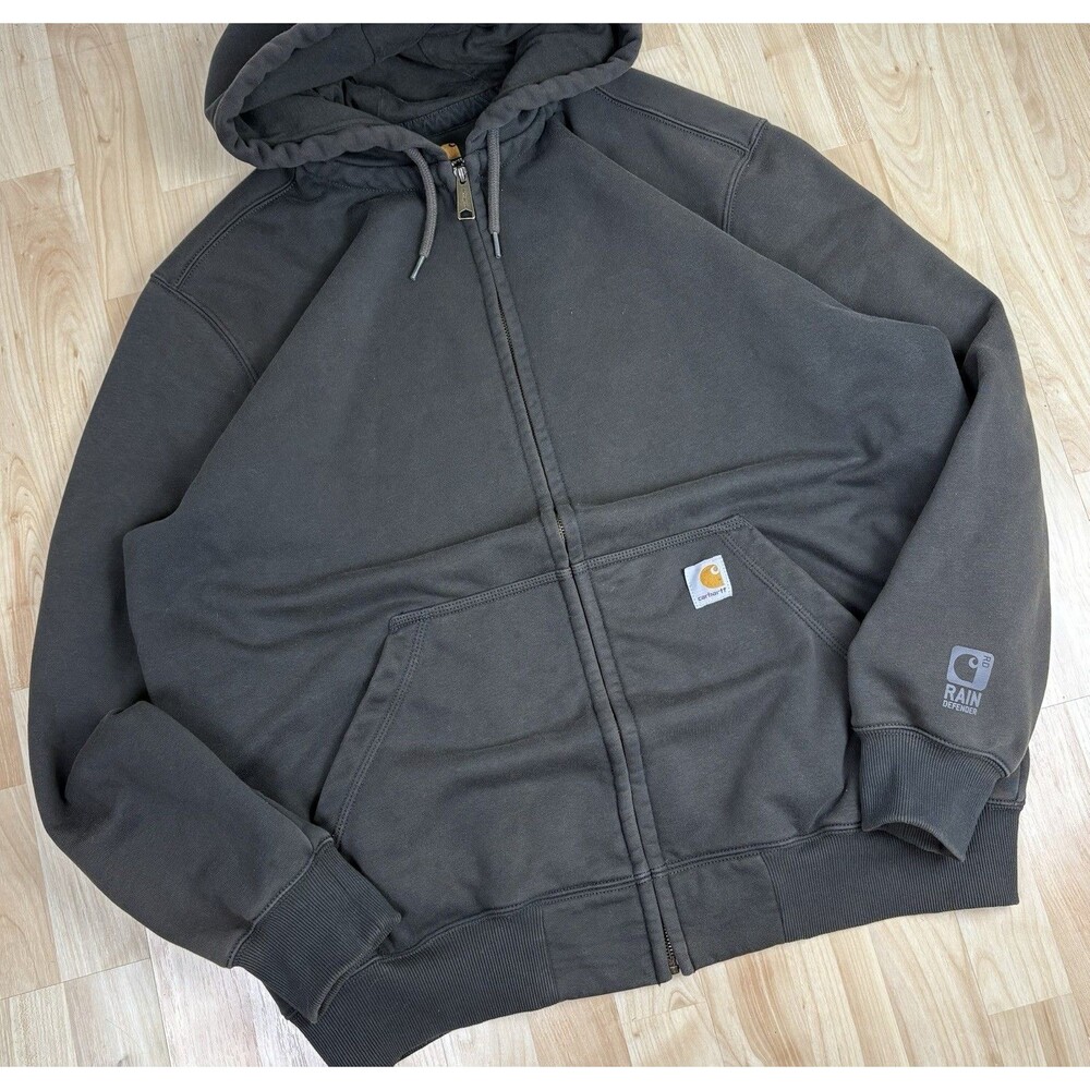 Men’s Carhartt Full Zip / Hoodie / Jacket / Green / Size XL